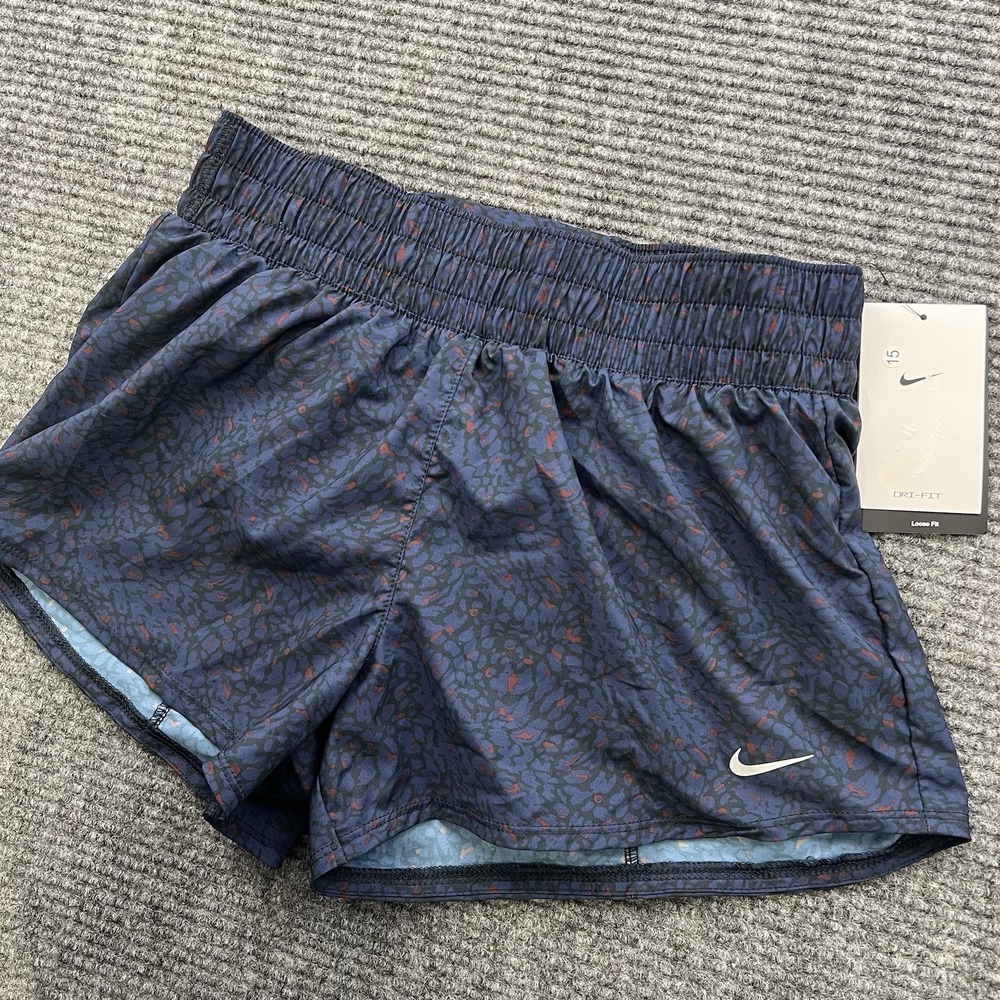 Nike Dri-Fit Training Lined Shorts Women's‎ Small Mid-Rise 3" Loose Fit Run NWT